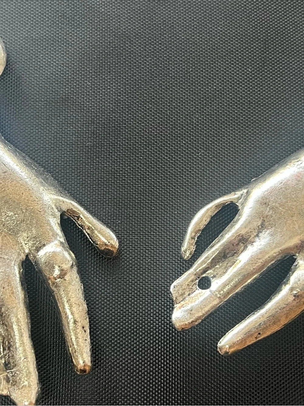 Vintage Hands Clasping Belt Buckle